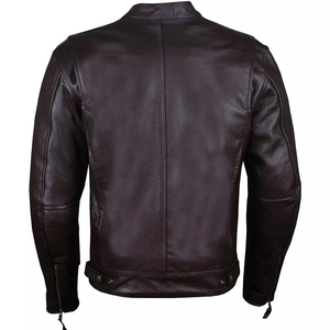 2025 venta al por mayor de alta calidad personalizada hombres chaqueta de cuero hombres Durable resistente al agua 100% chaqueta de cuero para hombres fabricación OEM - Product Image 5