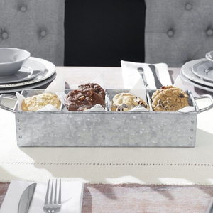 Plateau de rangement en métal galvanisé pour usage à la maison Hôtel Bar Restaurant Mariages Occasions Nouveaux modèles Acheteurs commerciaux Fait à la main 2023 - Product Image 5