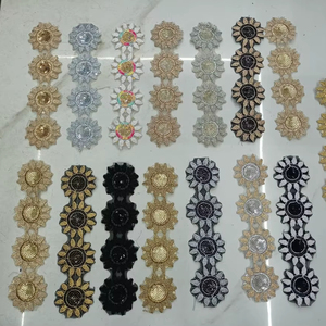 Tela de Encaje Bordada Ecológica con Lentejuelas para Vestidos de Fiesta, Bolsos y Zapatos - 100% Poliéster, Color Personalizado, Proveedor Mayorista - Product Image 1