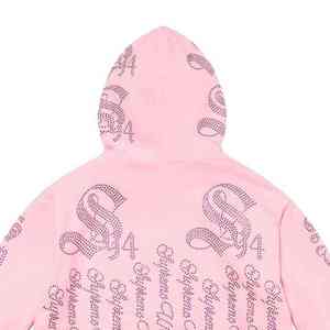 Sweat à capuche personnalisé avec strass, œuvre d'art scintillante en cristal, polaire doux et chaud, confortable, mode d'hiver, streetwear, vêtement parfait pour faire sensation - Product Image 2