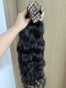 10A Naturel Aligné Vierge Cambodgien Remy Cheveux Bundles Noir Lâche Vague Profonde Cuticule Armure Machine Double Trame Extensions - Product Image 3