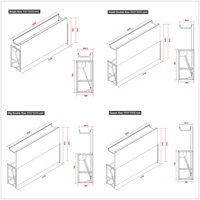Mécanisme de lit Murphy horizontal Queen Size avec porte, sans armoires de rangement intégrées, pour conception d'agencement