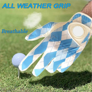 High Quality <b>Men's</b> Sheepskin Golf <b>Gloves</b> Custom Logo Full Color Cabretta <b>Leather</b> Winter <b>Gloves</b> Wholesale Custom Made Oem - Product Image 3