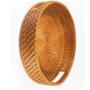 Bandeja rectangular de ratán al por mayor, bandeja de mimbre hecha a mano para vajilla y decoración del hogar, Vietnam - Product Image 5