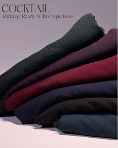 Tissu crêpe cocktail à finition lisse, vente chaude, 100% polyester, tissé, textile de mode pour vêtements de fête, disponible au prix d'exportation - Product Image 3