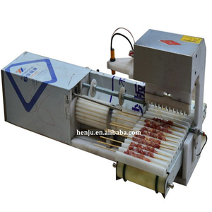 नया उत्पाद स्नैक भोजन स्वचालित स्टेनलेस स्टील मांस कंकाल मशीन मांस केकबाब बीबीसी सैटे कंकाल मशीन पेशेवर सेवा - Product Image 6