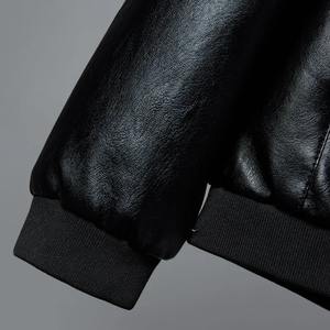Vestes Hommes Marque Vêtements Veste En Cuir PU Hommes Plus La Taille Blazer Casual Hommes Vestes Moto Coupe-Vent 5XL 6XL 7XL 8XL Plus - Product Image 2