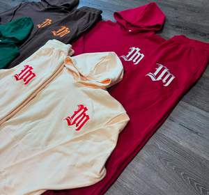 Ropa informal personalizada de alta calidad, conjunto de chándales de Jersey Vintage liso en blanco para hombre, los chándales más vendidos para hombre - Product Image 4