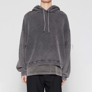 Sudaderas con Capucha de Invierno para Hombre de Primera Calidad con Lavado Ácido |   Impresión Digital con Logotipo Personalizado |   Ajuste Holgado, Impermeable y Transpirable - Product Image 1