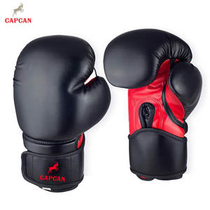 Gants de boxe d'entraînement en cuir confortables et durables, texture lisse, fermeture à boucle et crochet sécurisée, légers, évacuation de l'humidité - Product Image 2
