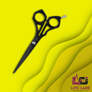 Ciseaux de coiffure professionnels japonais, couleur noire, dernier design, ciseaux de barbier pour coiffeur par Life Care - Product Image 3