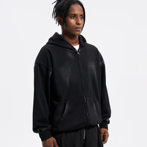 เสื้อมีฮู้ดสำหรับผู้ชาย, สินค้ามาใหม่เสื้อมีฮู้ดสีออกแนววินเทจ - Product Image 2