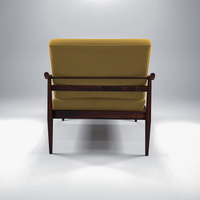 Fauteuil de loisirs moderne de luxe personnalisé en bois massif, cuir de haute qualité, pour chambre, maison, hôtel, villa, salon, décoration, banquet/bar