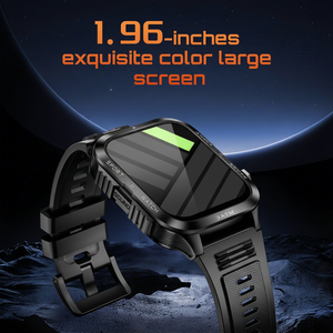 Reloj Inteligente Sower KT89 con Pantalla Táctil IPS de 1.96 Pulgadas, Resistente al Agua 3ATM, con Linterna, Monitor de Ritmo Cardíaco, para Seguimiento de Actividad Física Unisex - Product Image 5