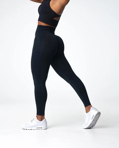 Leggings de sport pour femmes en vente chaude, confortables, taille haute, tissu tricoté respirant, élégants, pour les entraînements, derniers leggings athlétiques - Product Image 3