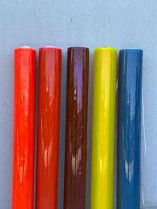 Rouleau de film PVC transparent coloré |   Feuille de vinyle plastique translucide haute brillance pour sacs |   Rouleau de PVC teinté doublement poli - Product Image 3