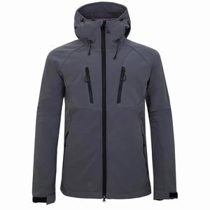 Vente en gros Veste softshell de ski d'extérieur à capuche personnalisée pour hommes Vestes softshell zippées professionnelles pour hommes - Product Image 4