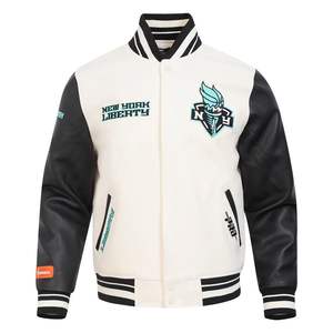 Veste bombardier universitaire en laine personnalisable en gros Logos de l'équipe scolaire et de la marque acceptés - Product Image 4