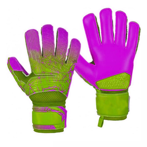 Guantes de Portero COSH Elite Unisex con Diseño Geométrico Verde, Palma de Látex Rojo, Malla Transpirable y Cierre de Velcro - Product Image 5
