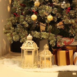 Needomo Large Decorative <b>Lanterns</b> Indoor White Metal <b>Candle</b> <b>Lanterns</b> Set Rustic <b>Candle</b> <b>Holders</b> for Home Decor Wedding - Product Image 6