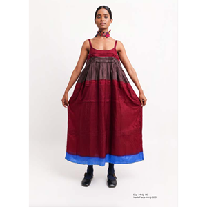 Vestido Lencero de Seda Miraj 95 Blue Horizon - Product Image 1