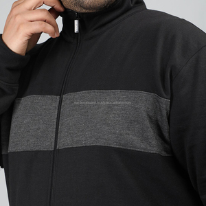 Nardon Apparels Chándales para hombre Trajes de chándal para hombre Conjuntos deportivos atléticos con cremallera completa con gorro con puños - Product Image 6