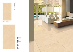 Premium Crema Marfil 60x120cm Baldosas de pared de porcelana pulida brillante - Product Image 3