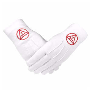 Guantes Masónicos Blancos, Estilo Ceremonial Formal, Ajuste Cómodo, Diseñados para Reuniones de Logia, Uso Ritual, Ocasiones Tradicionales - Product Image 2