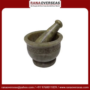 Mortero y Maja de esteatita de calidad superior en redondo para trituradora de hierbas medicinales de utensilios de cocina al precio más bajo - Product Image 4