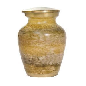 Urnas de recuerdo de cremación de latón de alta calidad con pegatina de bandera dorada y americana, urnas funerarias de Metal acabadas para cenizas humanas - Product Image 6