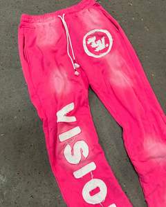 Ensemble survêtement vintage pour homme avec logo personnalisé brodé, sweat à capuche zippé intégral et pantalon de jogging en molleton 100% coton, coupe pattes d'éléphant, pour l'hiver - Product Image 6