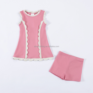Vestido Skort Personalizado para Niñas con Shorts Integrados, Estilo Suave en Línea A, Ropa Casual de Baile, Proveedor de Ropa de Verano - Product Image 3