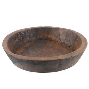 02 Cuenco de artesanía de madera de acacia marrón Mezcla impresionante de tonos claros y oscuros Desechable para mesa de comedor - Product Image 2