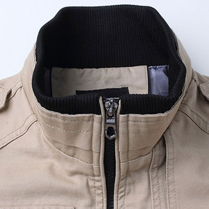Streetwear décontracté pour hommes, blouson d'hiver chaud en polaire avec fermeture éclair, manteaux en tissu et toile style hip-hop, service OEM disponible - Product Image 6
