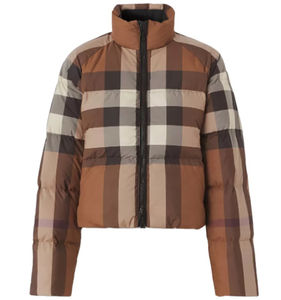 Chaqueta Corta Acolchada Estampada para Mujer, para Invierno, Forro de Nailon Acolchado, Ligera, para Exteriores, Abrigo Cálido de Invierno, Servicio OEM - Product Image 1