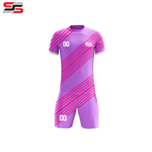 Kit de football pour enfants maillot de football personnalisé ensemble d'uniformes de football pour enfants ensembles d'entraînement en polyester à séchage rapide respirant - Product Image 3