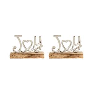 Modern Aluminum And Wooden <b>Christmas</b> Alphabet Characters For Minimalist Holiday Decor And Contemporary Homes - Product Image 4