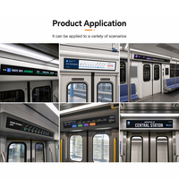 Affichage numérique de signalisation pour passagers, type barre, écran LCD 43,1 pouces, avec processeur Linux T3, pour wagon de train et transport en commun