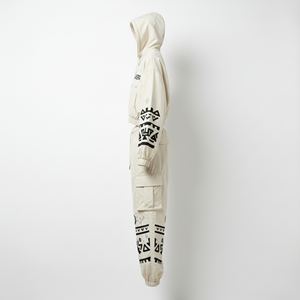 Ensemble survêtement personnalisé pour homme, style punk délavé à l'acide, nylon léger, coupe-vent, deux pièces, pantalon tendance, streetwear, vente en gros - Product Image 3