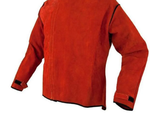 Ropa de soldador Unisex de seguridad profesional, chaquetas de soldadura de cuero de vaca de alta resistencia, chaquetas de cuero de soldadura personalizadas para jóvenes - Product Image 5