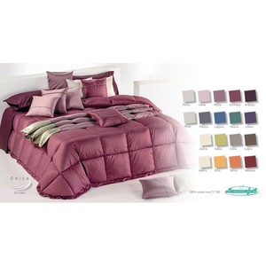 Made in Italy mùa đông xuống <span class=keywords><strong>Quilt</strong></span> 100% sateen cotton Bìa đồng bằng màu mềm <span class=keywords><strong>Comforter</strong></span> cm 180x260 cũng nhãn hiệu riêng - Product Image 5