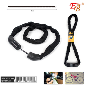 Chaîne antivol pour vélo électrique 48 pouces en acier durable et alliage de zinc, contrôle manuel pour la sécurité du cyclisme - Product Image 1