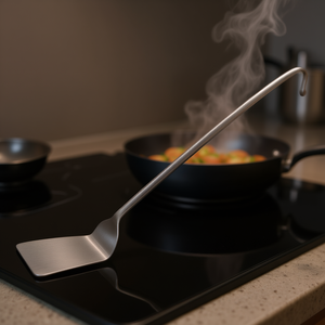 Espátula Profesional de Acero Inoxidable Lisa 12x52cm Utensil LINE 700 Satin 07190120IVV - Product Image 3