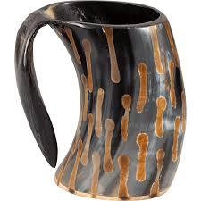 Chope à bière animale sculptée en forme de chope d'artisanat naturel de style viking avec corne décorative profitez de votre boisson préférée - Product Image 4