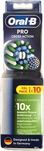 Têtes de brosse de rechange Oral-B Pro Cross Action, lot de 10 (pack XXL), recharges pour brosse à dents électrique, version internationale - Product Image 5