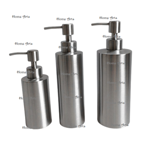 <b>Set</b> Of 3 Different Sizes Liquid <b>Soap</b> Dispenser Exclusive Quality Stainless Steel Liquid <b>Soap</b> Dispenser In India - Product Image 1