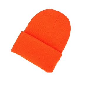 หมวกบีนนี่ถักสีพื้นหมวกฤดูหนาวอบอุ่นสีพื้นนุ่มออกแบบโลโก้ได้ตามต้องการ - Product Image 4