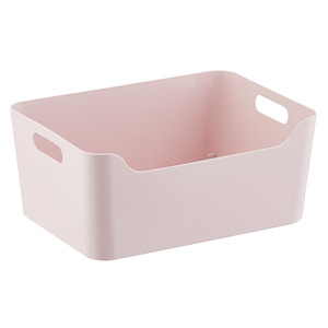 Organizador de oficina multifuncional de plástico PP Rosa duradero, caja de almacenamiento de artículos diversos, mango rectangular, herramienta apilable de buena calidad - Product Image 5