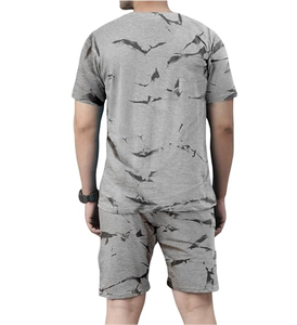 Mens Summer Suit 2 Piece Shorts and T-shirt <b>Set</b> Print Weave Digital Printing Verano Summer Clothes Summer Wear 100% Cotton - Product Image 6
