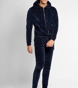 2025 moda 100% chándal de algodón para hombre, chándales deportivos para gimnasio, chándales de entrenamiento físico, conjunto de dos piezas para hombre, traje para correr para hombre - Product Image 1